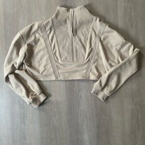 Cleo Harper Tan Long Sleeve Crop Top